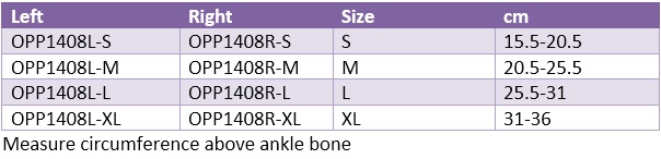 Oppo 1408 achilles brace w/silicone pad