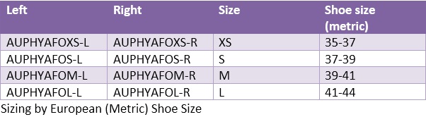 Drop foot ankle foot orthosis open