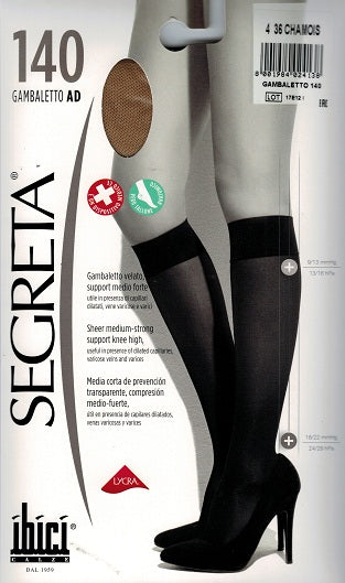 Ibici Segreta 140 Below knee Medical Compression Stockings 18-22 mmHg Closed Toe