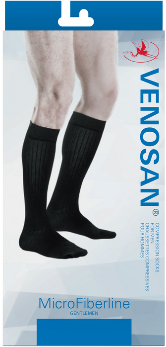 VENOSAN MicroFiberLine Gentlemen Below knee Medical Compression Stockings 20-30 mmHg Closed Toe