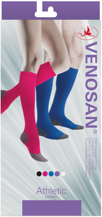 VENOSAN Athletic Performance Support Socks 20-30 mmHg Closed Toe