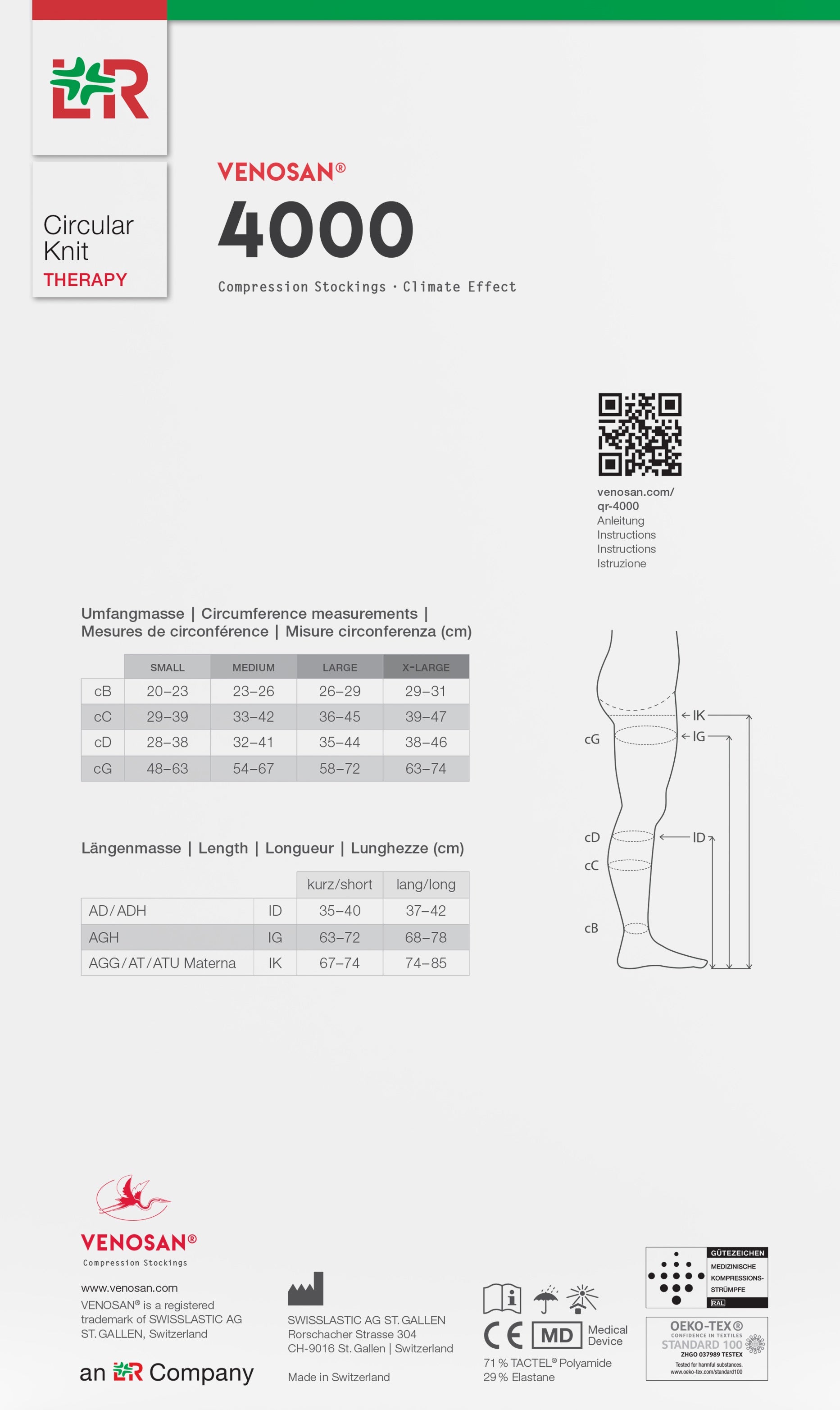 Open 4002 File VENOSAN 4002 Below knee Medical Compression Stockings 23-32 mmHg Open ...