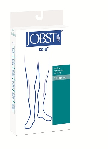 Jobst Relief Unisex Below Knee Medical Compression Stockings 15-20 mmHg Open Toe