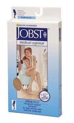 Jobst Ultrasheer for Women Waist High (Pantyhose) Medical Compression Stockings 15-20 mmHg Closed Toe