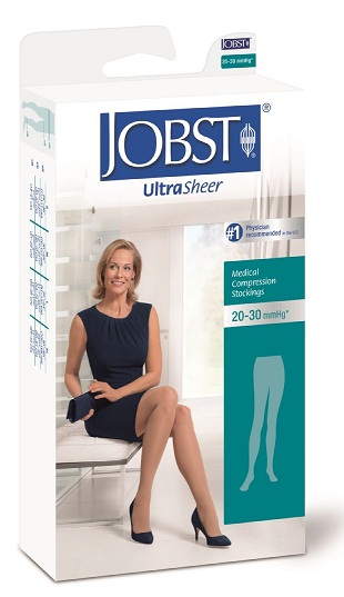 Jobst Ultrasheer for Women Waist High (Pantyhose) Medical Compression Stockings 20-30 mmHg Closed Toe