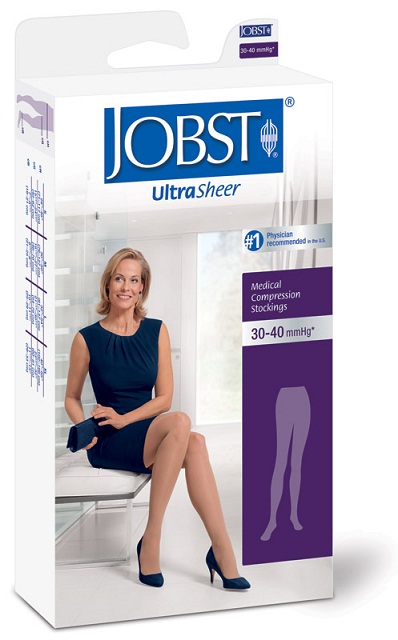 Jobst Ultrasheer for Women Waist High (Pantyhose) Medical Compression Stockings 30-40 mmHg Closed Toe