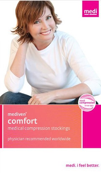Mediven Comfort Thigh High LACE Grip Top (Stay Ups) Medical Compression Stockings 18-22 mmHg Closed Toe