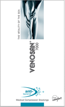 Venosan 7002 Thigh High PLAIN (Grip Top) Medical Compression Stockings 23-32 mmHg Closed Toe