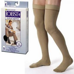 Jobst For Men Thigh High Grip Top Medical Compression Stockings 20-30 mmHg Closed Toe